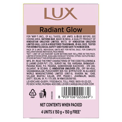 Lux Soft Glow Soap buy 4 get 1 free