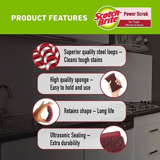Scotch Brite Power Scrub Strip pack of 1