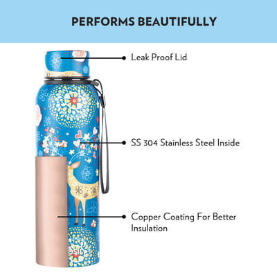 Borosil Trek Artisan Bottle And Flask 700ml