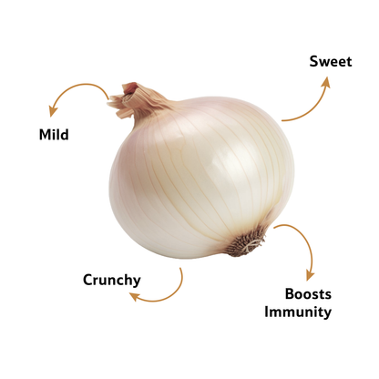 Onion White Loose, 500 g