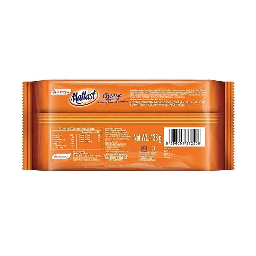 Malkist Cheese Crunchy Crackers 144 g