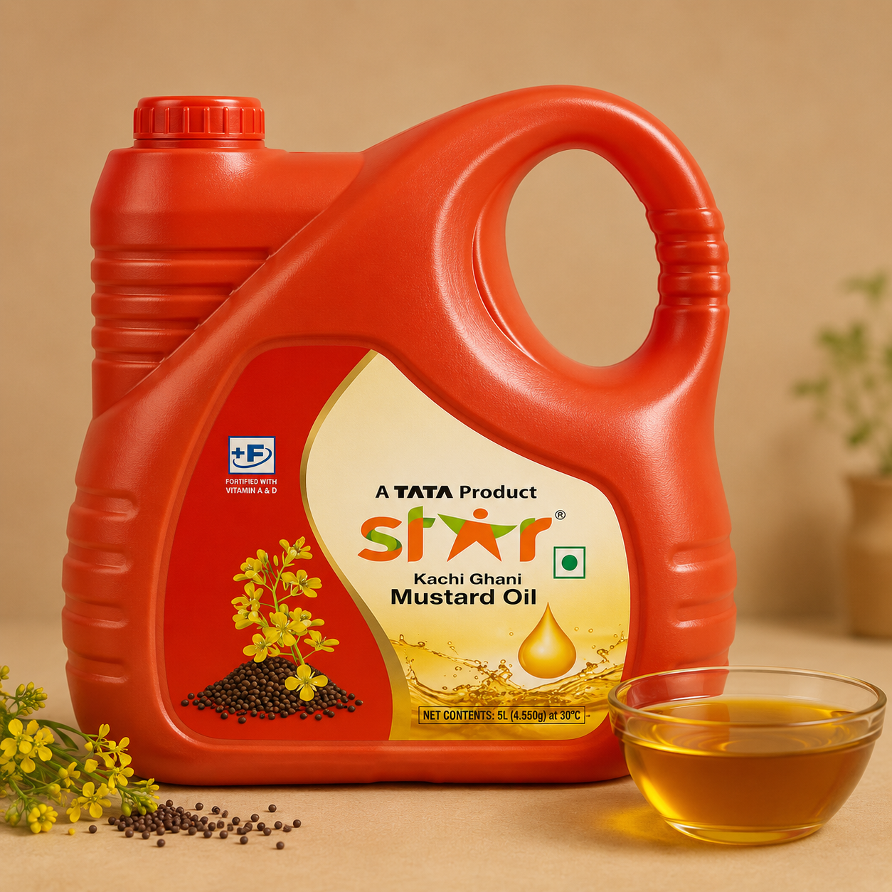 Star Kachi Ghani Mustard Oil Jar 5 ltr