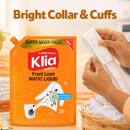 Klia Front Load Liquid Detergent, 2 L