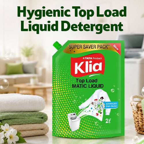 Klia Top Load Liquid Detergent, 2 L