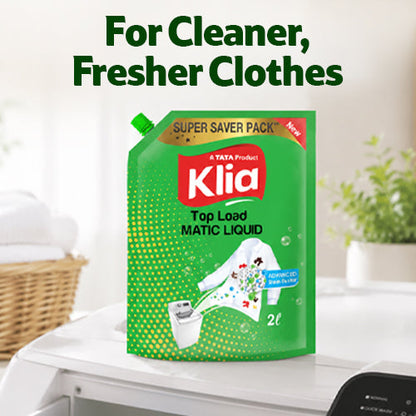 Klia Top Load Liquid Detergent 2 ltr