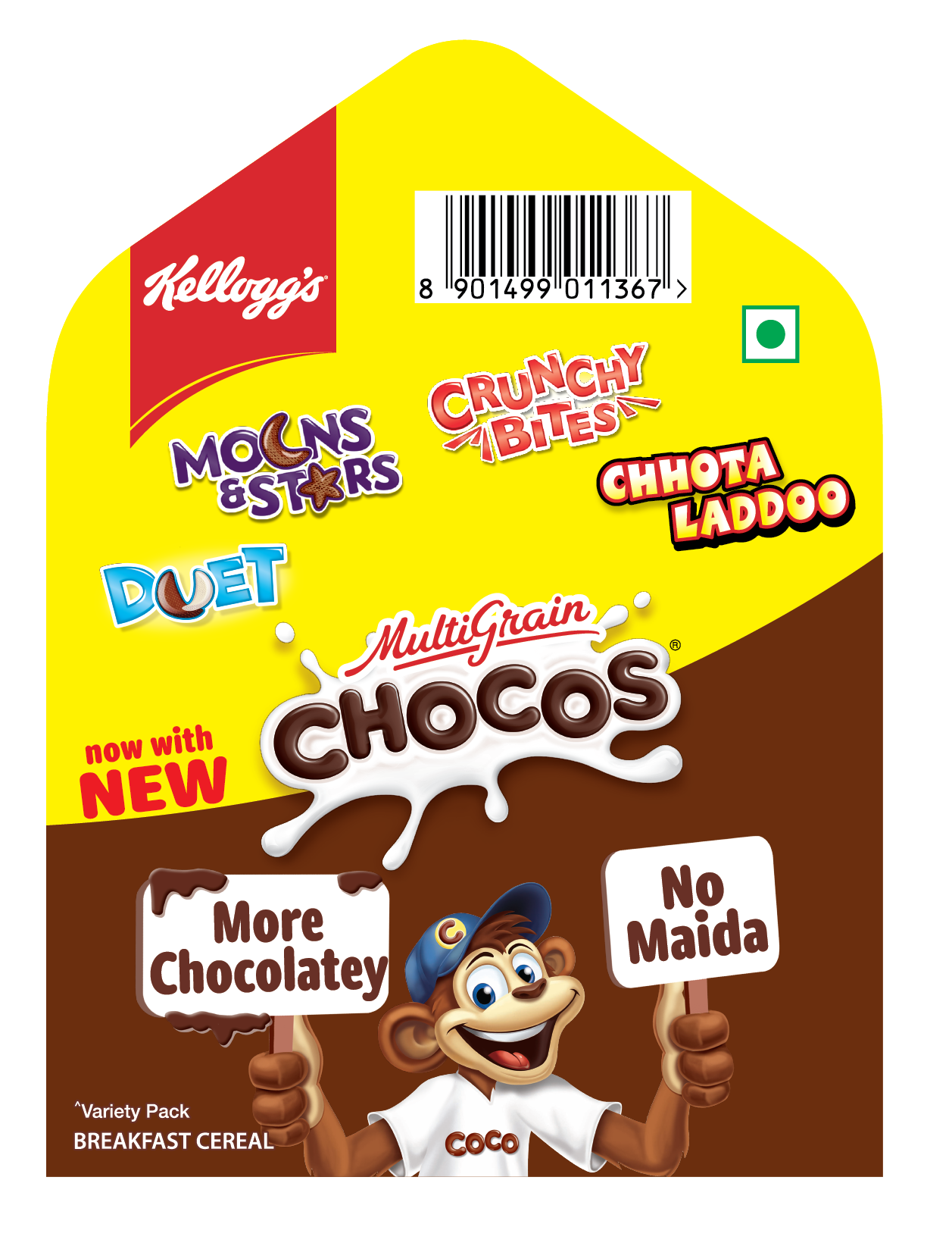 Kellogg'S K Pack Choco Variety Pack Pouch 140 gm