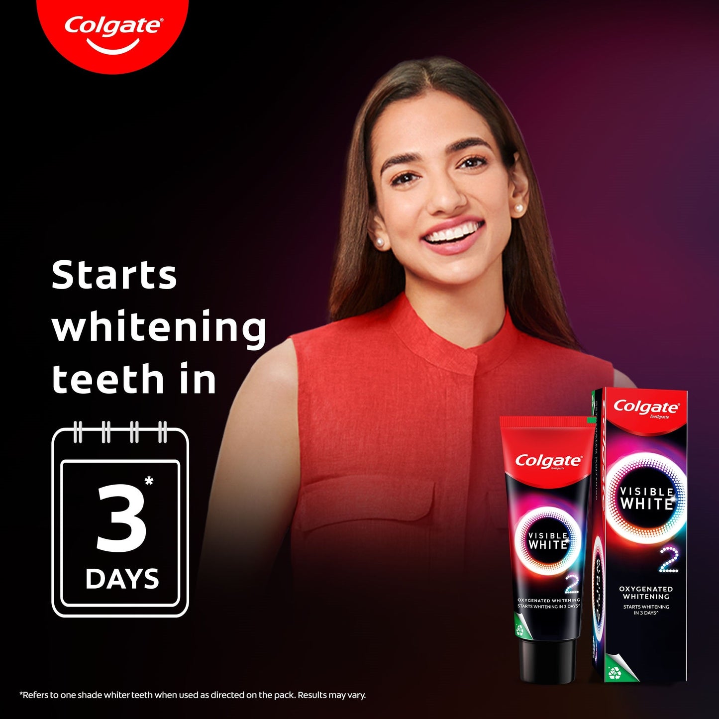 Colgate Visible White O2 Peppemint Sparkle 25g