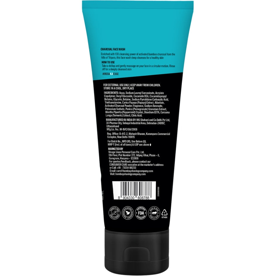 Bombay Shaving Company Charcoal Face Wash 100 g
