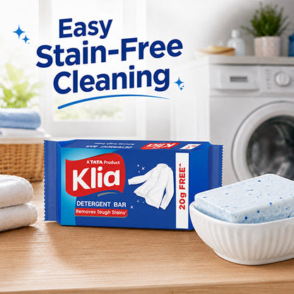Klia Detergent Bar, 140 g + 20 g Free