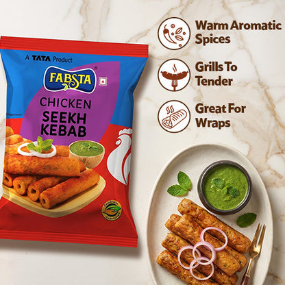 Fabsta Chicken Seekh Kebab 450g