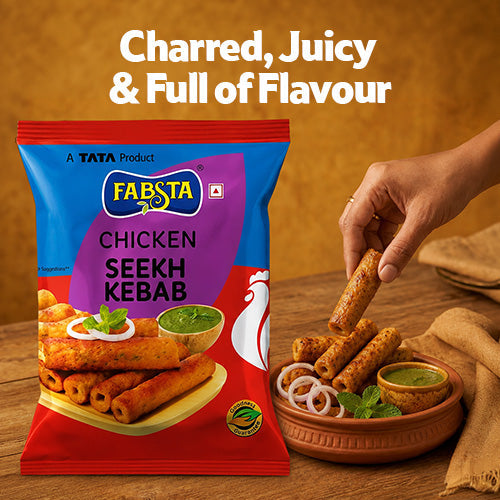Fabsta Chicken Seekh Kebab, 450 g