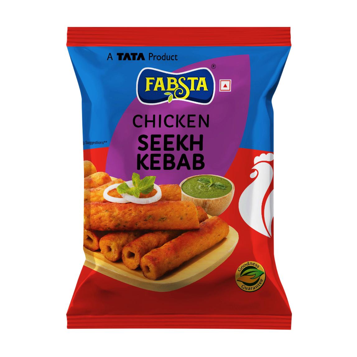 Fabsta Chicken Seekh Kebab, 450 g