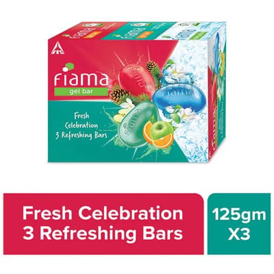 Fiama Bathing Bar Fresh Gel Celebtrn 3x125 g