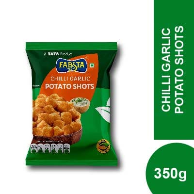 Fabsta Chilli Garlic Potato Shots 350 gm