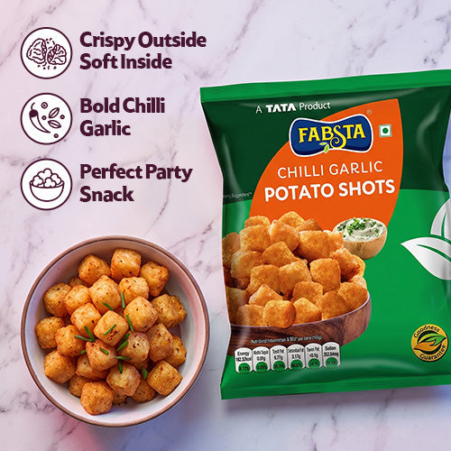 Fabsta Chilli Garlic Potato Shots 350 g