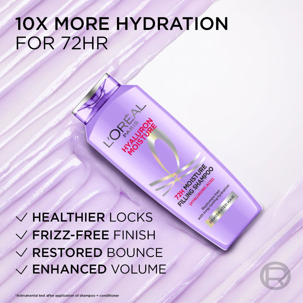 L'Oreal Paris Hyaluron 72H Moisture Filling Shampoo 396 ml