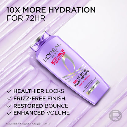 L'Oreal Paris Hyaluron 72H Moisture Filling Shampoo 396 ml