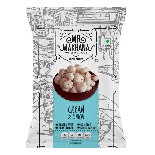 Mr Makhana Cream N Onion 55 g