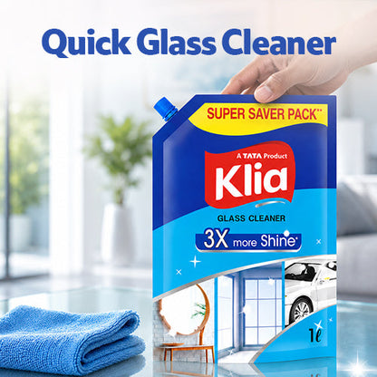 Klia Glass Cleaner Refill Pouch 1 ltr