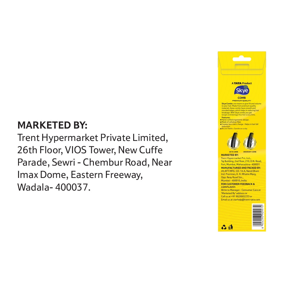 Skye Fine Teeth Comb No 33 B Single 1 pcs