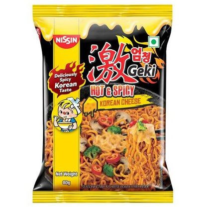 Geki Hot N Spicy Korean Cheese Noodles 80 Gm