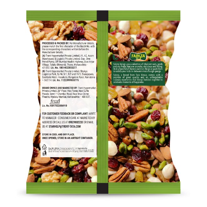 Fabsta Nuts & Seeds Mix, 200 g