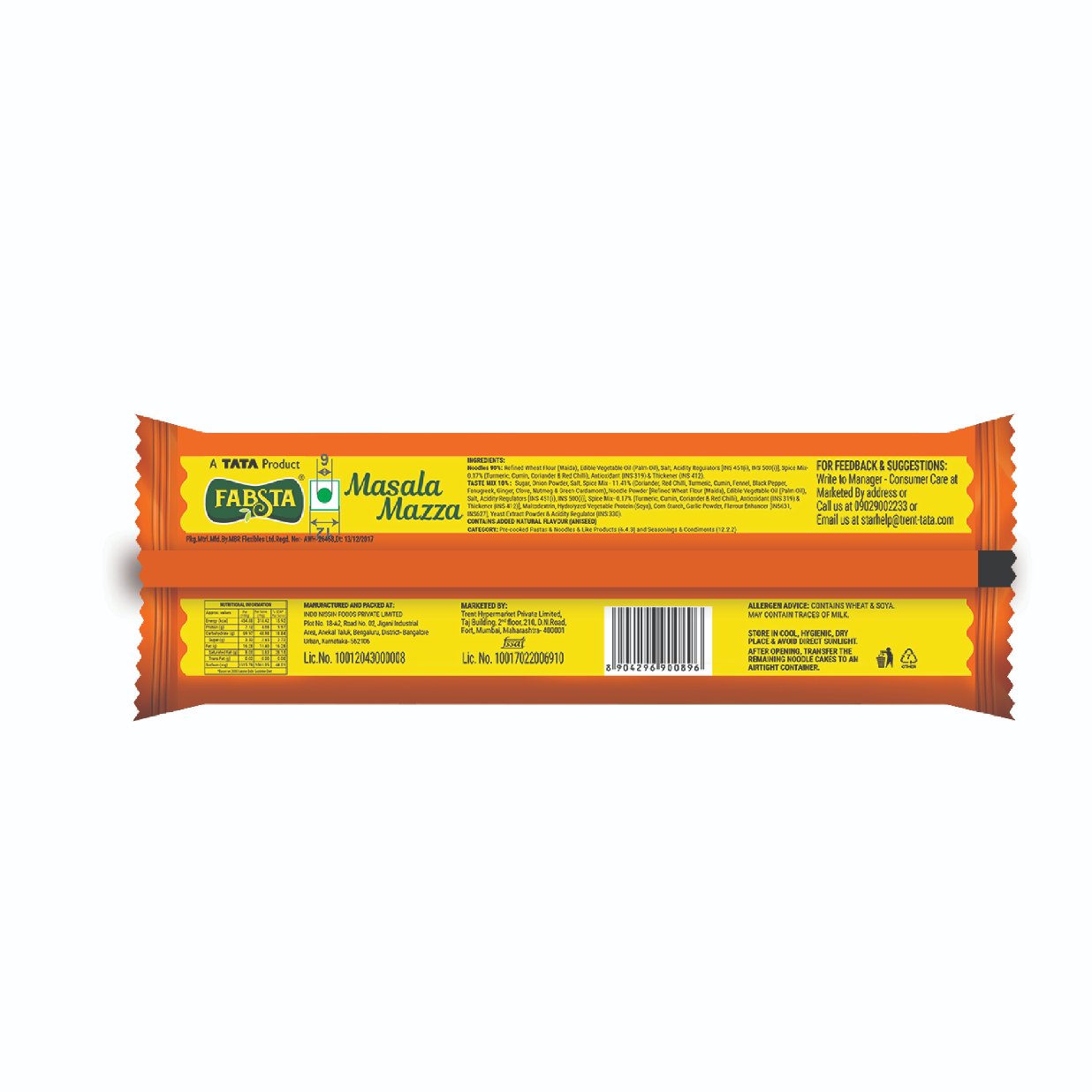 Fabsta Instant Noodles Masala, 560 g