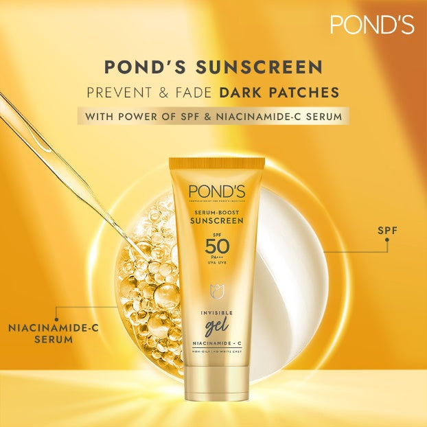 Ponds Serum Boost Sunscreen Cream Spf 55 100 g