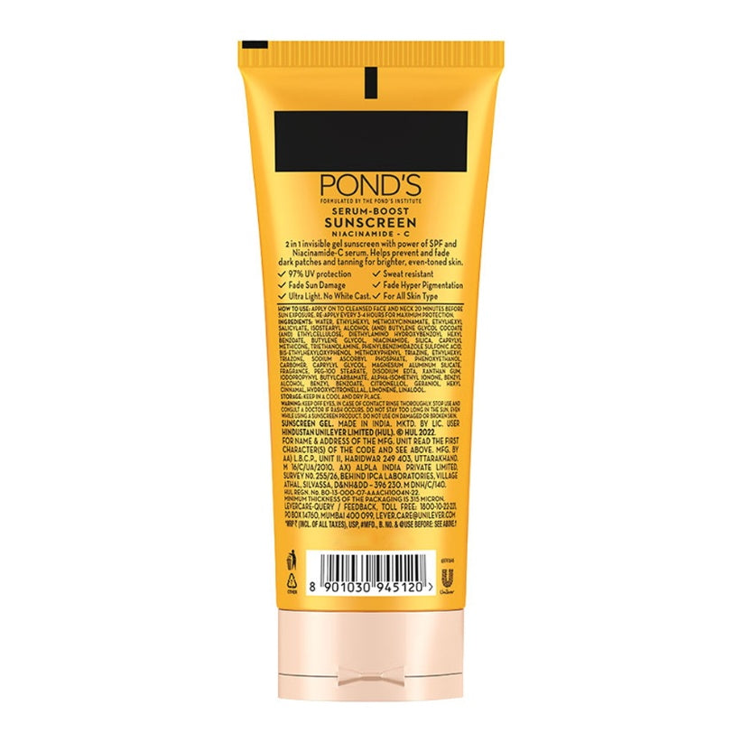 Ponds Serum Boost Sunscreen Cream Spf 55 100 g