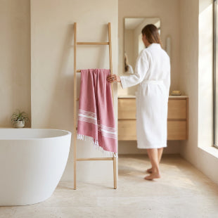 Smartle Cotton Bath Towel Pink 75X150 Cm 1 pc