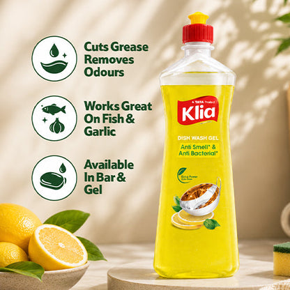 Klia Anti Smell Dishwash Gel, 500 ml