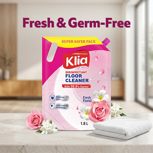 Klia Disinfectant Floor Cleaner Floral, 1800 ml