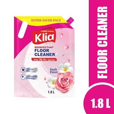 Klia Disinfectant Floor Cleaner Floral Pouch 1800 Ml