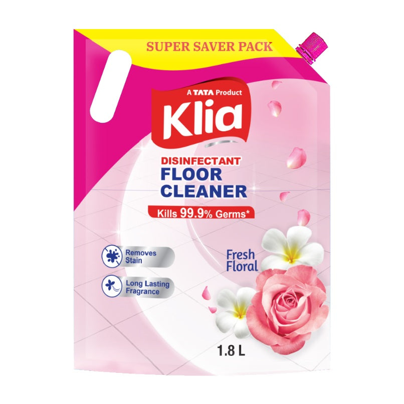 Klia Disinfectant Floor Cleaner Floral, 1800 ml