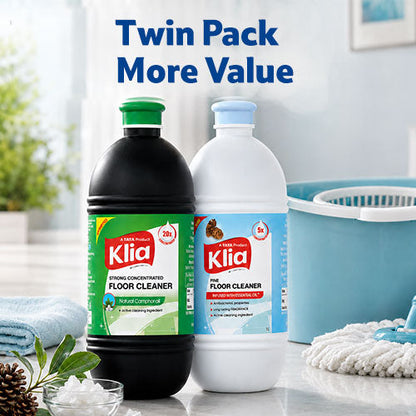 Klia Floor Cleaner Milky And Strong Combi 2x1 ltr