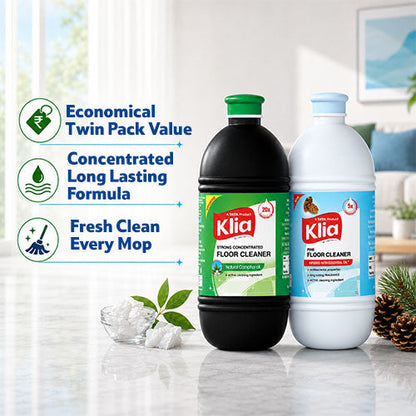 Klia Floor Cleaner Milky And Strong Combi 2x1 ltr