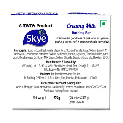 Skye Creamy Bathing Soap 3x125 gm