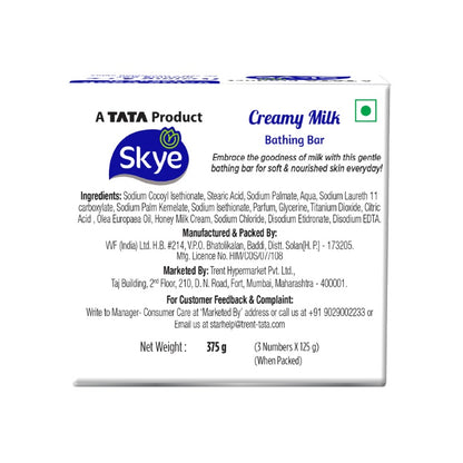 Skye Creamy Bathing Soap, Pack of 3 x 125 g