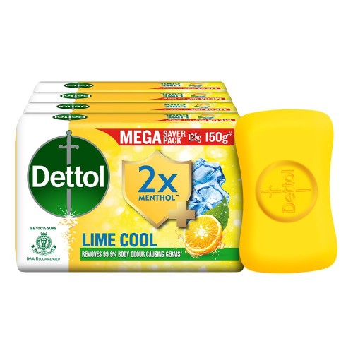 Dettol Lime Cool Soap Buy 3 Get 1 Free Pack 3x125 gm