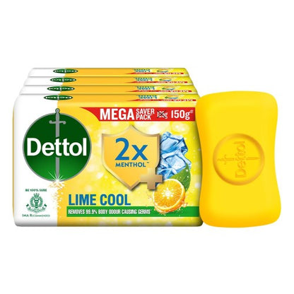 Dettol Lime Cool Soap Buy 3 Get 1 Free Pack 3x125 gm