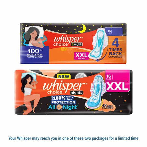 Whisper Choice Night Xxl pack of 18