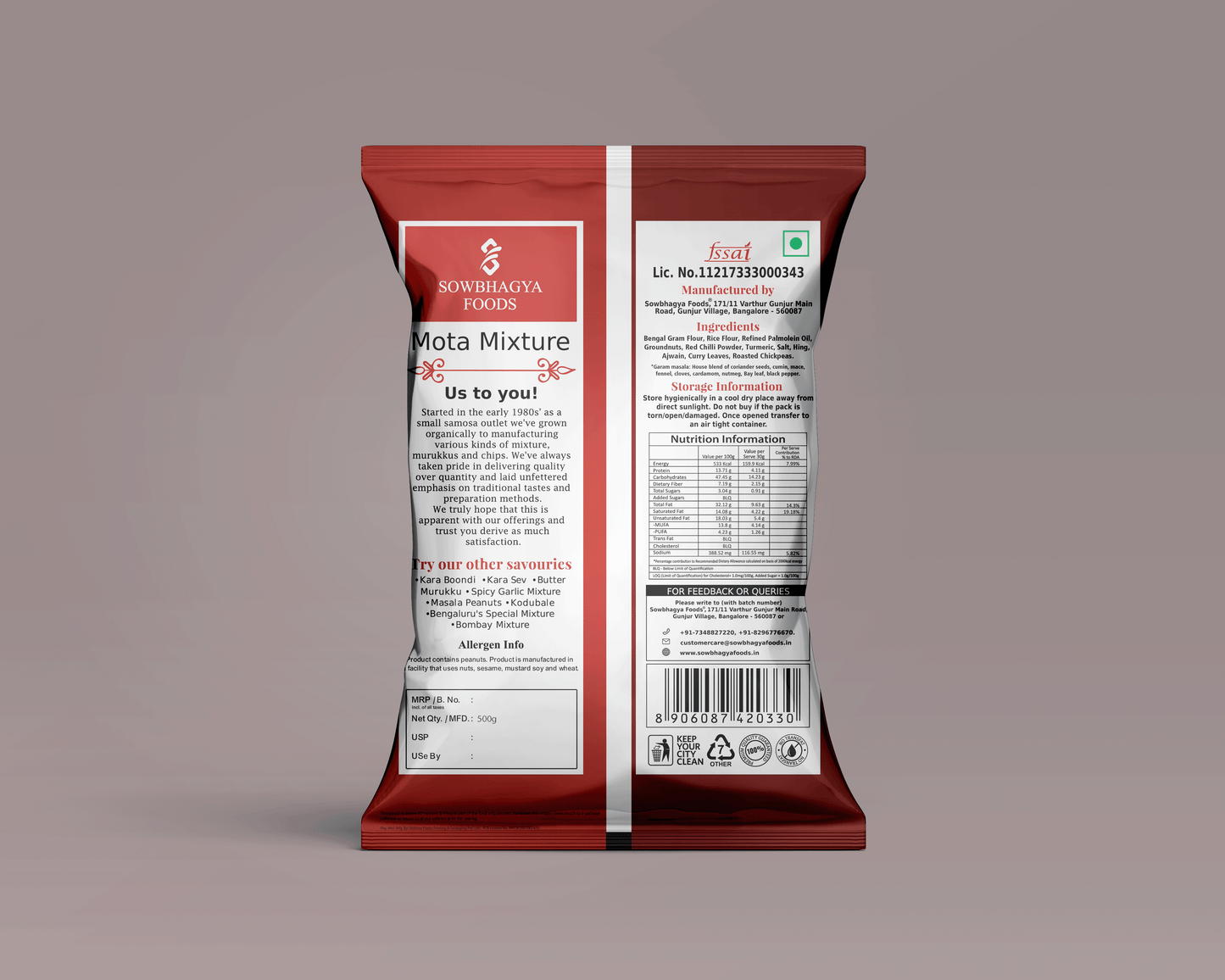 Sowbhagya Mota Mixture 500 gm