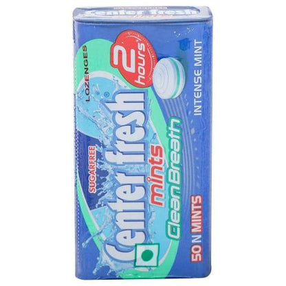 Center Fresh Mint Clear Breath Tin 50 pcs