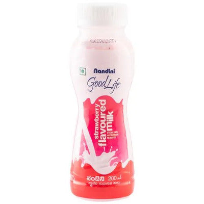 Nandini Good Life Strawberry Flavored Milk Pet Bottle 200 gm