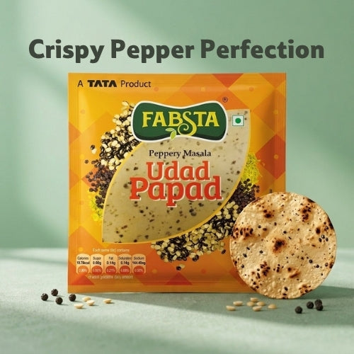 Fabsta Peppery Urad Papad, 1 Kg