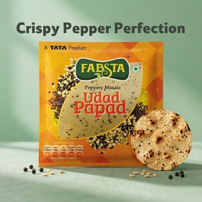 Fabsta Peppery Urad Papad, 1 Kg