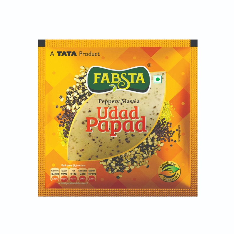 Fabsta Peppery Urad Papad, 1 Kg