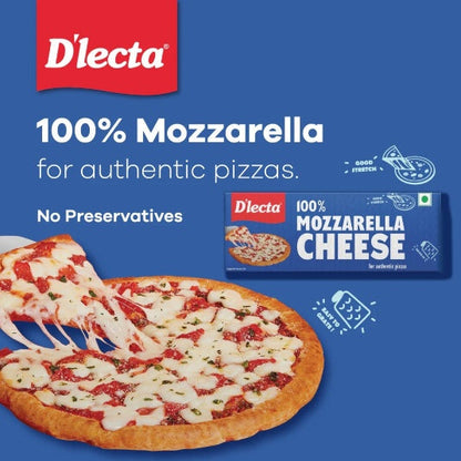D'Lecta Mozzarella Chees Block 200 g
