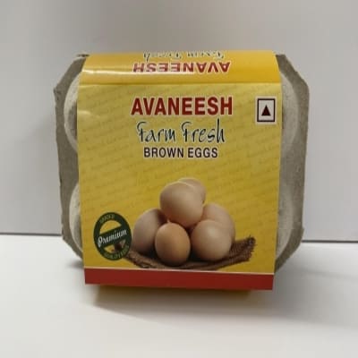 Avaneesh Farm Fresh Brown Eggs pack of 6
