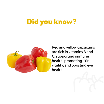 Starfresh Capsicum Red & Yellow Prepacked ~ 250 gm